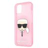 Karl Lagerfeld KLHCP13MKHTUGLP iPhone 13/ 14 / 15 6,1" różowy/pink hardcase Glitter Karl`s Head na NearMe.pl