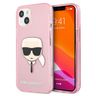 Karl Lagerfeld KLHCP13MKHTUGLP iPhone 13/ 14 / 15 6,1" różowy/pink hardcase Glitter Karl`s Head na NearMe.pl