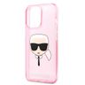 Karl Lagerfeld KLHCP13XKHTUGLP iPhone 13Pro Max 6,7" różowy/pink hardcase Glitter Karl`s Head na NearMe.pl