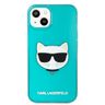 Karl Lagerfeld KLHCP13MCHTRB iPhone 13/ 14 / 15 6,1" niebieski/blue hardcase Glitter Choupette Fluo na NearMe.pl