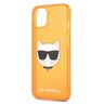 Karl Lagerfeld KLHCP13MCHTRO iPhone 13/ 14 / 15 6,1" pomarańczowy/orange hardcase Glitter Choupette Fluo na NearMe.pl