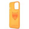 Karl Lagerfeld KLHCP13LCHTRO iPhone 13Pro / 13 6,1" pomarańczowy/orange hardcase Glitter Choupette Fluo na NearMe.pl