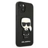 Karl Lagerfeld KLHCP13SOKPK iPhone 13 mini 5,4" czarny/black hardcase Saffiano Ikonik Karl`s Patch na NearMe.pl