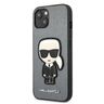 Karl Lagerfeld KLHCP13SOKPGiPhone 13mini 5,4" srebrny/silver hardcase Saffiano Ikonik Karl`s Patch na NearMe.pl