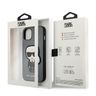 Karl Lagerfeld KLHCP13MOKPG iPhone 13/ 14 / 15 6,1" srebrny/silver hardcase Saffiano Ikonik Karl`s Patch na NearMe.pl