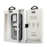 Karl Lagerfeld KLHCP13XOKPG iPhone 13Pro Max 6,7" srebrny/silver hardcase Saffiano Ikonik Karl`s Patch na NearMe.pl