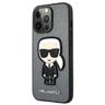 Karl Lagerfeld KLHCP13XOKPG iPhone 13Pro Max 6,7" srebrny/silver hardcase Saffiano Ikonik Karl`s Patch na NearMe.pl