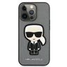 Karl Lagerfeld KLHCP13XOKPG iPhone 13Pro Max 6,7" srebrny/silver hardcase Saffiano Ikonik Karl`s Patch na NearMe.pl