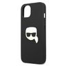 Karl Lagerfeld KLHCP13SPKMK iPhone 13mini 5,4" czarny/black hardcase Leather Ikonik Karl`s Head Metal na NearMe.pl