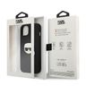 Karl Lagerfeld KLHCP13SPKMK iPhone 13mini 5,4" czarny/black hardcase Leather Ikonik Karl`s Head Metal na NearMe.pl
