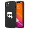 Karl Lagerfeld KLHCP13SPKMK iPhone 13mini 5,4" czarny/black hardcase Leather Ikonik Karl`s Head Metal na NearMe.pl