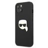 Karl Lagerfeld KLHCP13SPKMK iPhone 13mini 5,4" czarny/black hardcase Leather Ikonik Karl`s Head Metal na NearMe.pl
