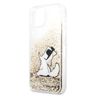 Karl Lagerfeld KLHCP13SGCFD iPhone 13mini 5,4" złoty/gold hardcase Liquid Glitter Choupette Fun na NearMe.pl