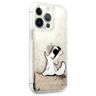 Karl Lagerfeld KLHCP13XGCFD iPhone 13Pro Max 6,7" złoty/gold hardcase Liquid Glitter Choupette Fun na NearMe.pl