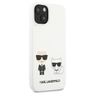 Karl Lagerfeld KLHCP13MSSKCW iPhone 13/ 14 / 15 6,1" hardcase biały/white Silicone Karl & Choupette na NearMe.pl
