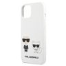 Karl Lagerfeld KLHCP13MSSKCW iPhone 13/ 14 / 15 6,1" hardcase biały/white Silicone Karl & Choupette na NearMe.pl