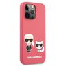 Karl Lagerfeld KLHCP13LSSKCP iPhone 13Pro / 13 6,1" hardcase różowy/pink Silicone Karl & Choupette na NearMe.pl