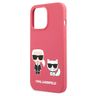 Karl Lagerfeld KLHCP13LSSKCP iPhone 13Pro / 13 6,1" hardcase różowy/pink Silicone Karl & Choupette na NearMe.pl