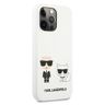 Karl Lagerfeld KLHCP13XSSKCW iPhone 13Pro Max 6,7" hardcase biały/white Silicone Karl & Choupette na NearMe.pl