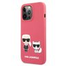 Karl Lagerfeld KLHCP13XSSKCP iPhone 13Pro Max 6,7" hardcase różowy/pink Silicone Karl & Choupette na NearMe.pl
