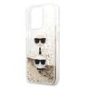 Karl Lagerfeld KLHCP13XKICGLD iPhone 13Pro Max 6,7" złoty/gold hardcase Liquid Glitter Karl&Choupette Head na NearMe.pl