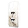 Karl Lagerfeld KLHCP13MKICGLD iPhone 13/ 14 / 15 6,1" złoty/gold hardcase Liquid Glitter Karl&Choupette Head na NearMe.pl