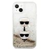 Karl Lagerfeld KLHCP13MKICGLD iPhone 13/ 14 / 15 6,1" złoty/gold hardcase Liquid Glitter Karl&Choupette Head na NearMe.pl