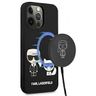 Karl Lagerfeld KLHMP13LSSKCK iPhone 13 Pro / 13 6,1" hardcase czarny/black Silicone Karl & Choupette Magsafe na NearMe.pl