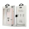 Karl Lagerfeld KLHMP13MSSKCI iPhone 13/ 14 / 15 6,1" hardcase jasnoróżowy/light pink Silicone Ikonik Karl & Choupette Magsafe na NearMe.pl