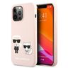 Karl Lagerfeld KLHMP13LSSKCI iPhone 13 Pro  / 13 6,1" hardcase jasnoróżowy/light pink Silicone Ikonik Karl & Choupette Magsafe na NearMe.pl