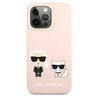 Karl Lagerfeld KLHMP13XSSKCI iPhone 13Pro Max 6,7" hardcase jasnoróżowy/light pink Silicone Ikonik Karl & Choupette Magsafe na NearMe.pl