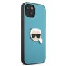 Karl Lagerfeld KLHCP13SPKMB iPhone 13mini 5,4" niebieski/blue hardcase Leather Ikonik Karl`s Head Metal na NearMe.pl