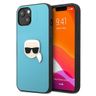 Karl Lagerfeld KLHCP13SPKMB iPhone 13mini 5,4" niebieski/blue hardcase Leather Ikonik Karl`s Head Metal na NearMe.pl