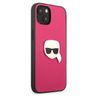 Karl Lagerfeld KLHCP13MPKMP iPhone 13/ 14 / 15 6,1" różowy/pink hardcase Leather Ikonik Karl`s Head Metal na NearMe.pl