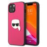 Karl Lagerfeld KLHCP13MPKMP iPhone 13/ 14 / 15 6,1" różowy/pink hardcase Leather Ikonik Karl`s Head Metal na NearMe.pl
