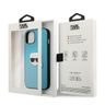 Karl Lagerfeld KLHCP13MPKMB iPhone 13/ 14 / 15 6,1" niebieski/blue hardcase Leather Ikonik Karl`s Head Metal na NearMe.pl