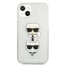 Karl Lagerfeld KLHCP13MKCTUGLS iPhone 13/ 14 / 15 6,1" srebrny/silver hardcase Glitter Karl`s & Choupette na NearMe.pl