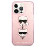 Karl Lagerfeld KLHCP13LKCTUGLP iPhone 13Pro / 13 6,1" różowy/pink hardcase Glitter Karl`s & Choupette na NearMe.pl