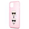 Karl Lagerfeld KLHCP13SKCTUGLP iPhone 13mini 5,4" różowy/pink hardcase Glitter Karl`s & Choupette na NearMe.pl