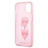 Karl Lagerfeld KLHCP13SKCTUGLP iPhone 13mini 5,4" różowy/pink hardcase Glitter Karl`s & Choupette na NearMe.pl