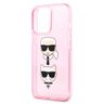 Karl Lagerfeld KLHCP13XKCTUGLP iPhone 13Pro Max 6,7" różowy/pink hardcase Glitter Karl`s & Choupette na NearMe.pl