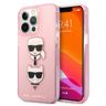 Karl Lagerfeld KLHCP13XKCTUGLP iPhone 13Pro Max 6,7" różowy/pink hardcase Glitter Karl`s & Choupette na NearMe.pl