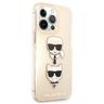 Karl Lagerfeld KLHCP13XKCTUGLGO iPhone13 Pro Max 6,7" złoty/gold hardcase Glitter Karl`s & Choupette na NearMe.pl