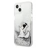 Karl Lagerfeld KLHCP13SGCFS iPhone 13 mini 5,4" srebrny/silver hardcase Liquid Glitter Choupette Fun na NearMe.pl