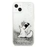 Karl Lagerfeld KLHCP13SGCFS iPhone 13 mini 5,4" srebrny/silver hardcase Liquid Glitter Choupette Fun na NearMe.pl