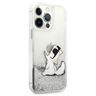 Karl Lagerfeld KLHCP13XGCFS iPhone 13Pro Max 6,7" srebrny/silver hardcase Liquid Glitter Choupette Fun na NearMe.pl