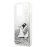 Karl Lagerfeld KLHCP13XGCFS iPhone 13Pro Max 6,7" srebrny/silver hardcase Liquid Glitter Choupette Fun na NearMe.pl