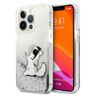 Karl Lagerfeld KLHCP13XGCFS iPhone 13Pro Max 6,7" srebrny/silver hardcase Liquid Glitter Choupette Fun na NearMe.pl