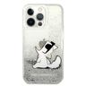 Karl Lagerfeld KLHCP13XGCFS iPhone 13Pro Max 6,7" srebrny/silver hardcase Liquid Glitter Choupette Fun na NearMe.pl