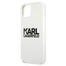 Karl Lagerfeld KLHCP13MSLKLWH iPhone 13/ 14 / 15 6,1" Silicone Stack Logo biały/white na NearMe.pl